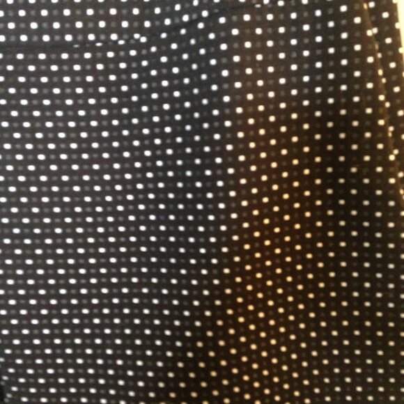 Cabi Dot Print Cropped Slack Pants Side Zip Black/White 6 - Picture 2 of 8